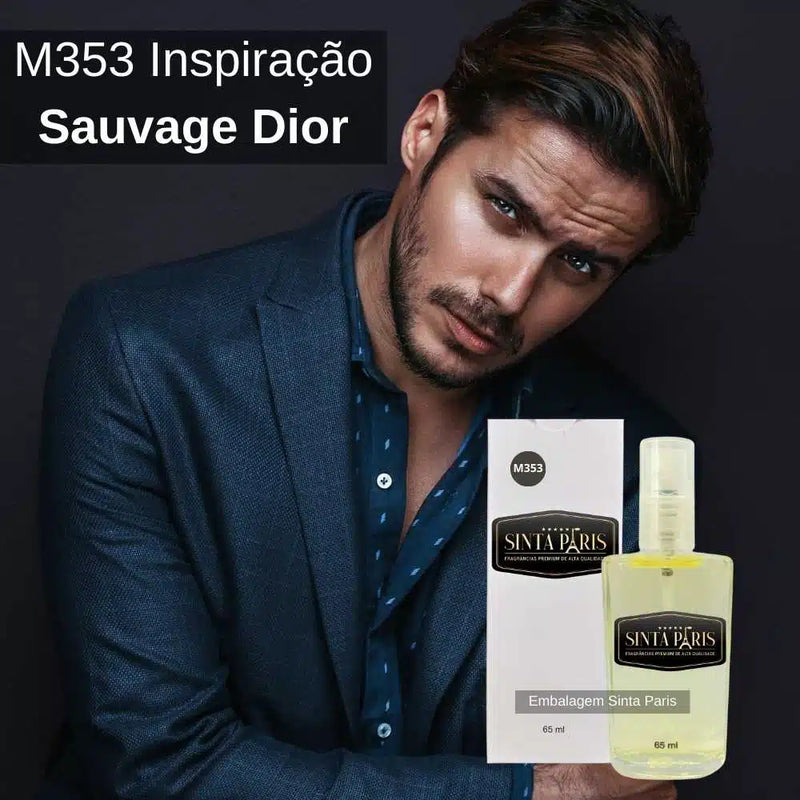 Perfume Contratipo Masculino M353 65ml Inspirado em SAUVAGE