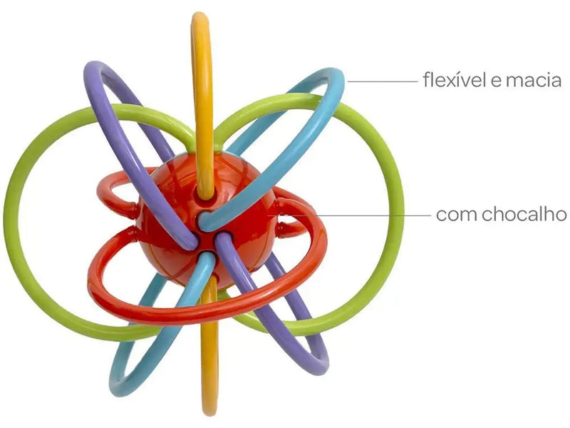 Mordida de chocalho para bebê Ball Buba